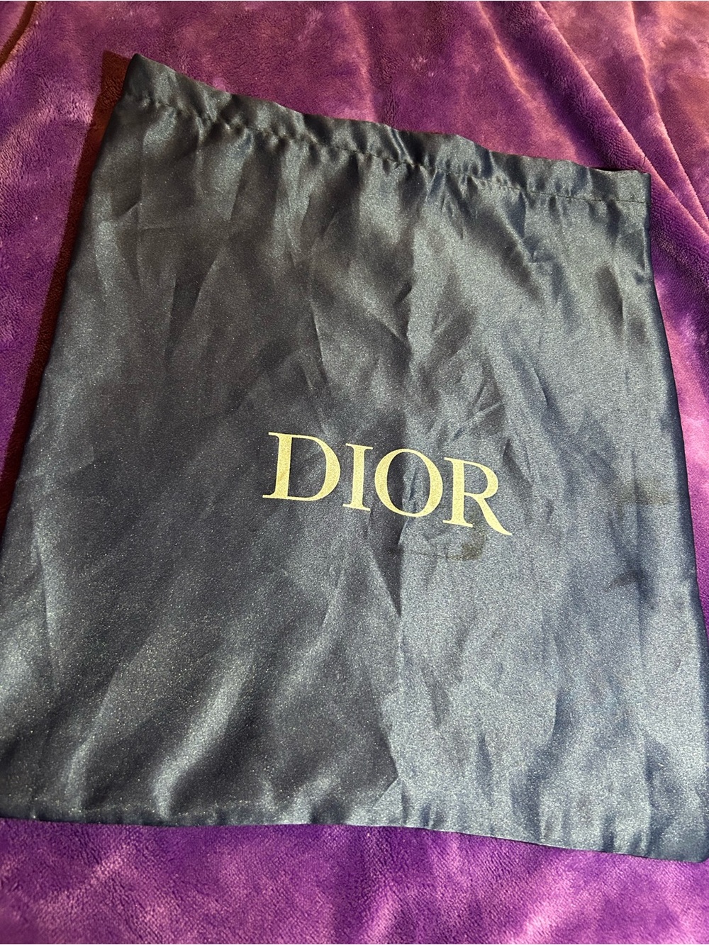 Dior navy blue dust bag